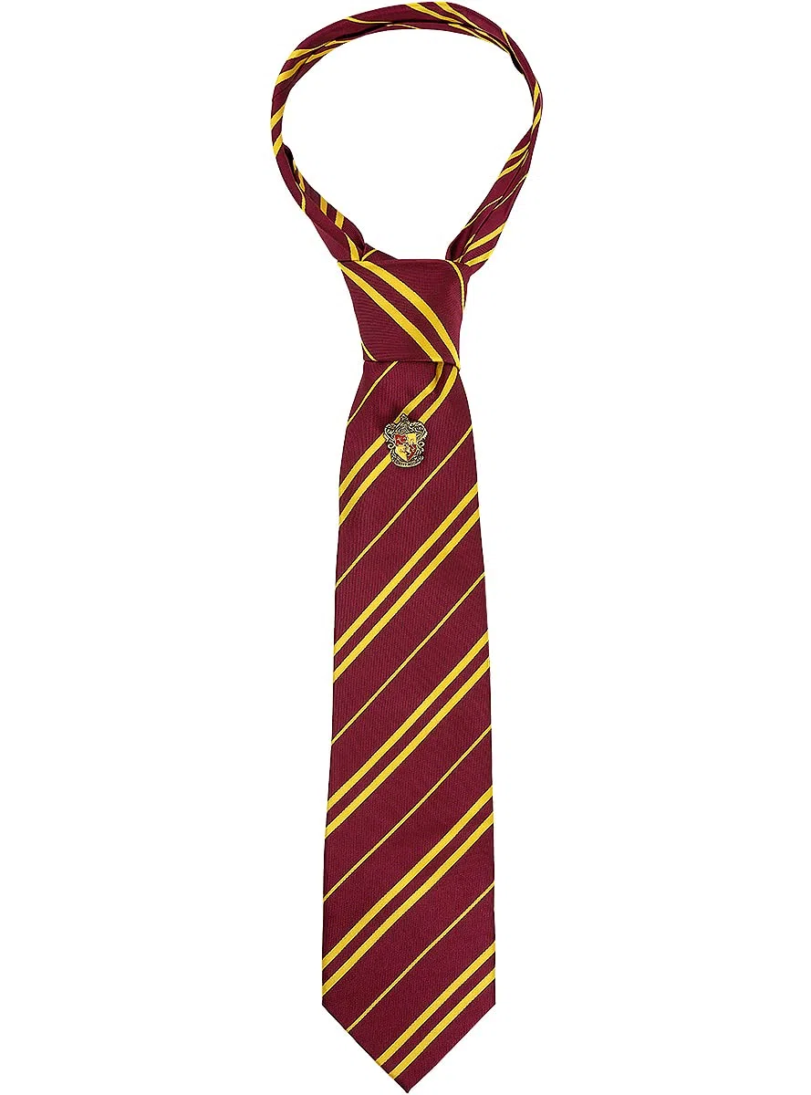 Funidelia Cravatta Ufficiale con pin Harry Potter per uomo e donna. Merchandising per regalare a Natale e Compleanni.