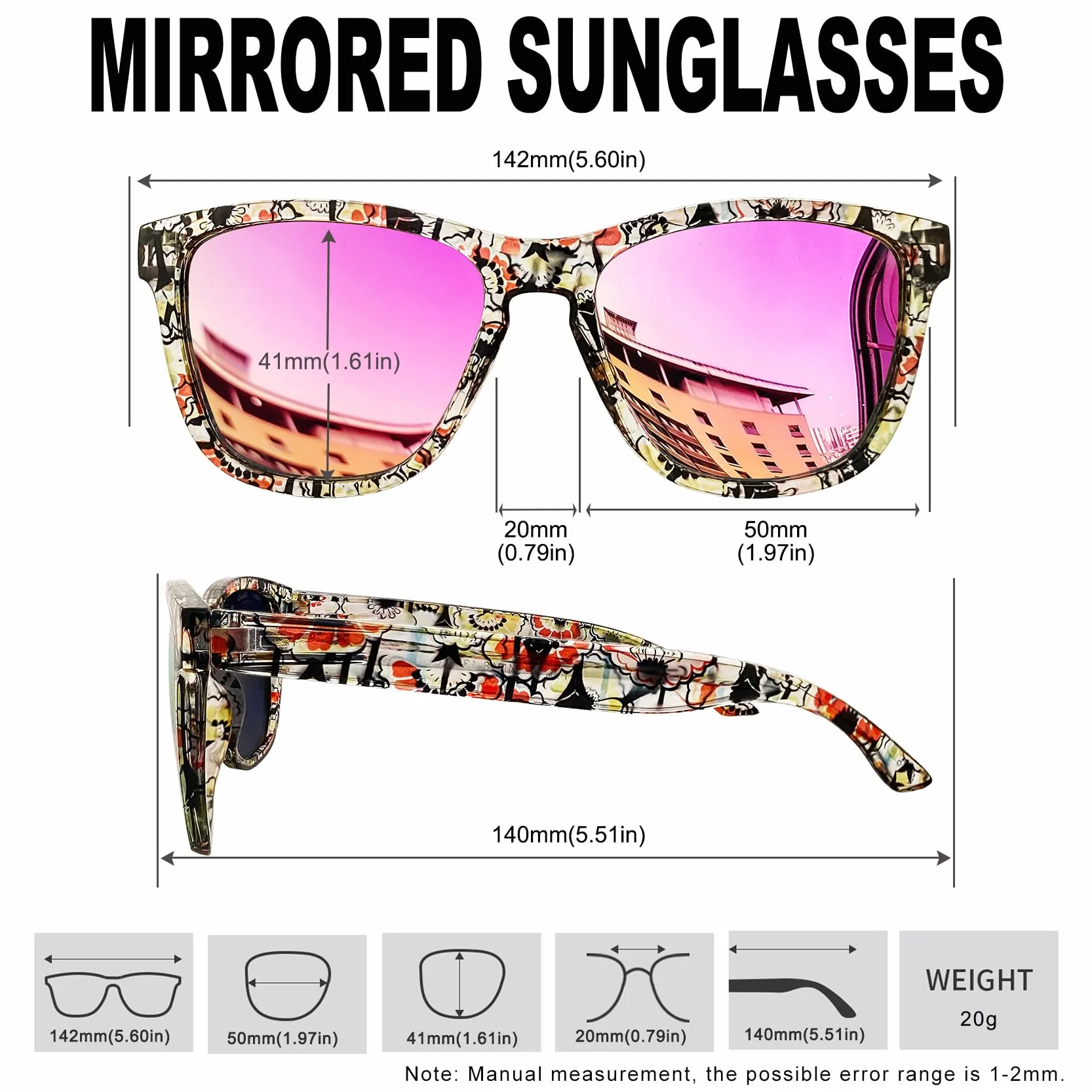KANASTAL Occhiali da Sole da Donna Uomo Polarizzati Protezione UV400 Quadrati Retrò Classici Vintage Sunglasses per Spiaggia Viaggio Pesca