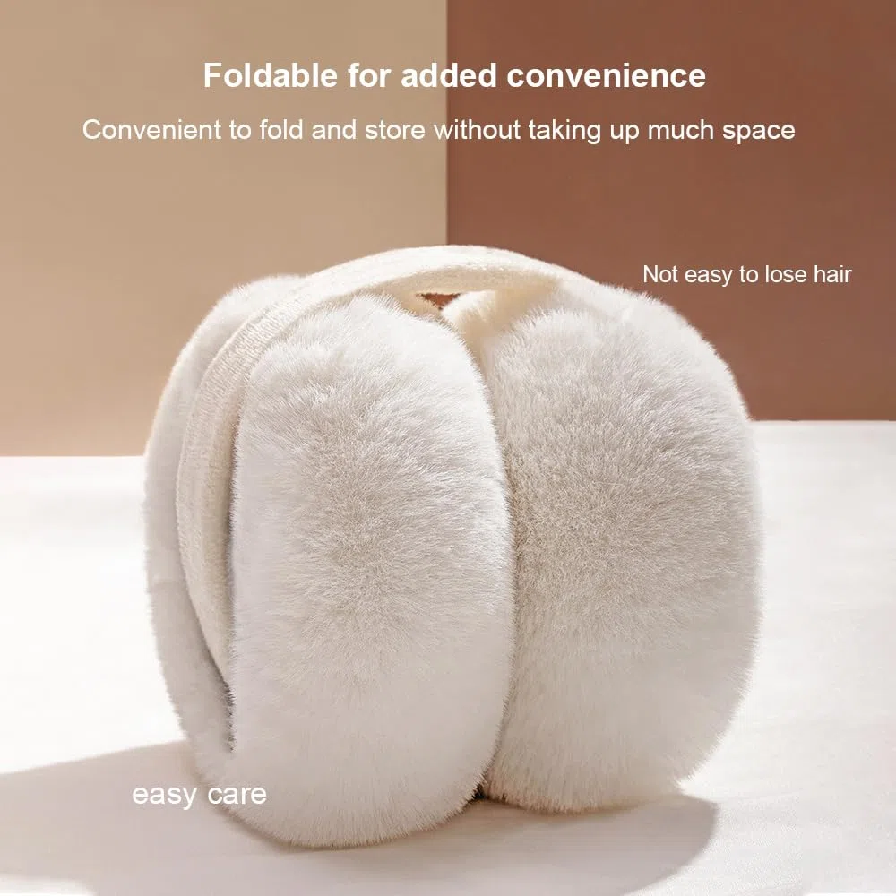 Paraorecchie Invernali da Donna Plush Pieghevoli per Calore delle Orecchie in Pelliccia Sintetica Calde per Il Freddo Peluche Earmuffs per Ragazze Donne