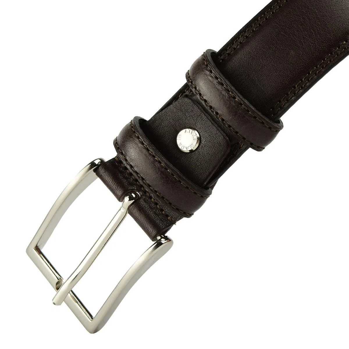 Conte Massimo Cintura Uomo In Vera Pelle, Made in Italy, Accorciabile