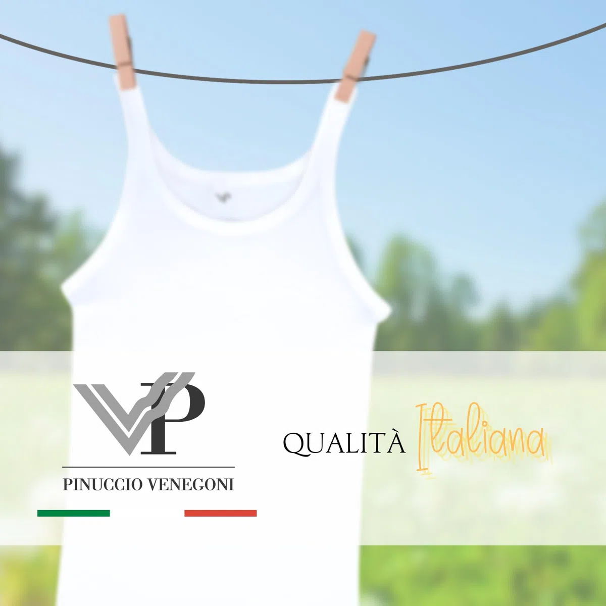 VP PINUCCIO VENEGONI Set 3 Canottiera Intima Uomo Spalla Stretta Cotone Mercerizzato 100% Canottiere Vogatore Intimo Canotta Spallina Canottiera Bianca