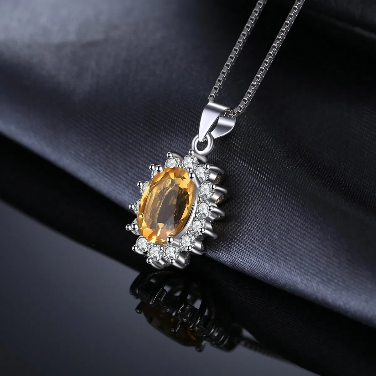 JewelryPalace Collana Donna Kate Middleton Argento 925 con Pietre Preziose Colorate, Princess Diana William Collana Ciondolo Pietra Ovale con Catena 45cm, Collane Pendenti Tre Ori Set Gioielli Donna