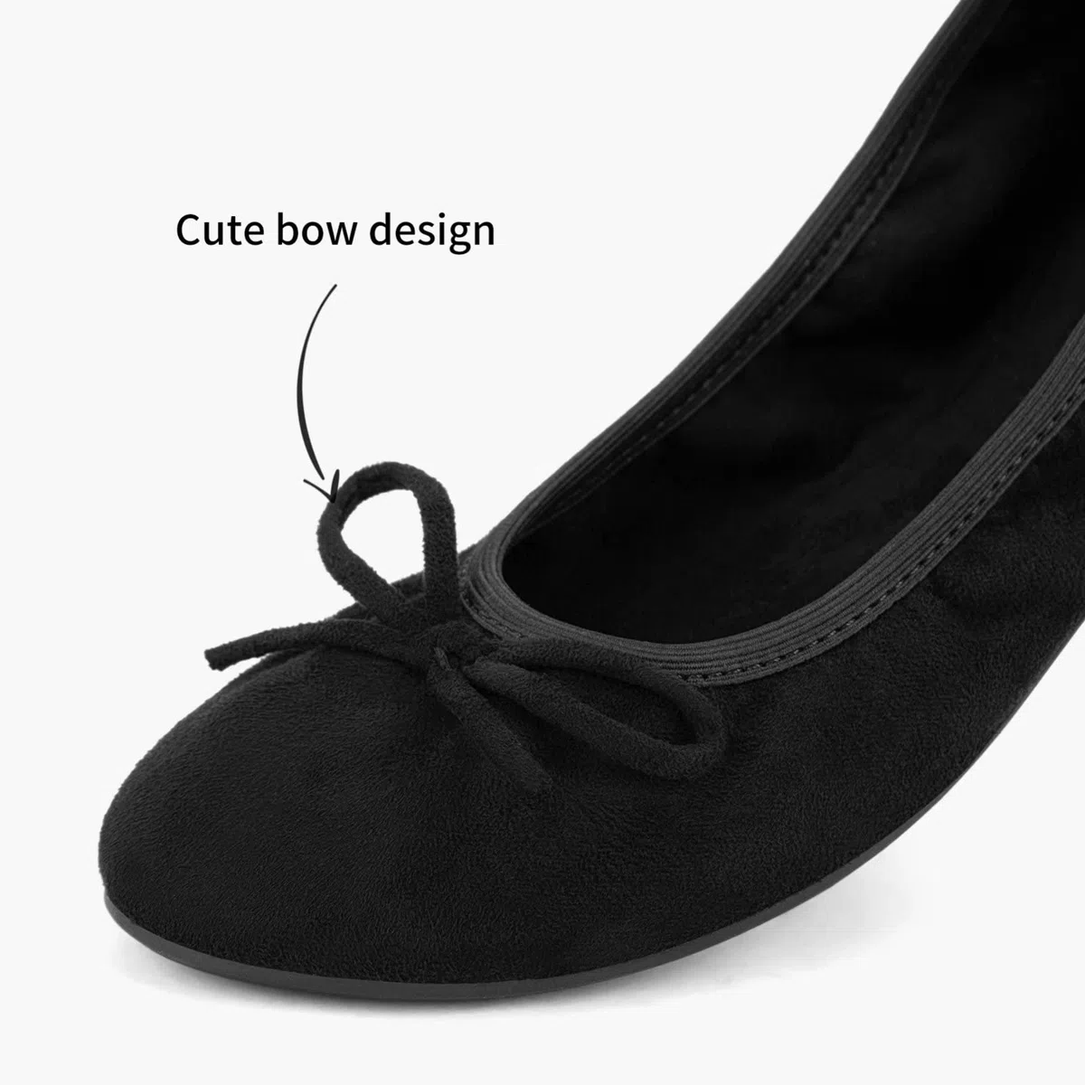 Greatonu Ballerina Donna Ballerine Pieghevoli Scarpe Basse Donna con Suola Flessibile- Perfetto per Matrimoni e Feste