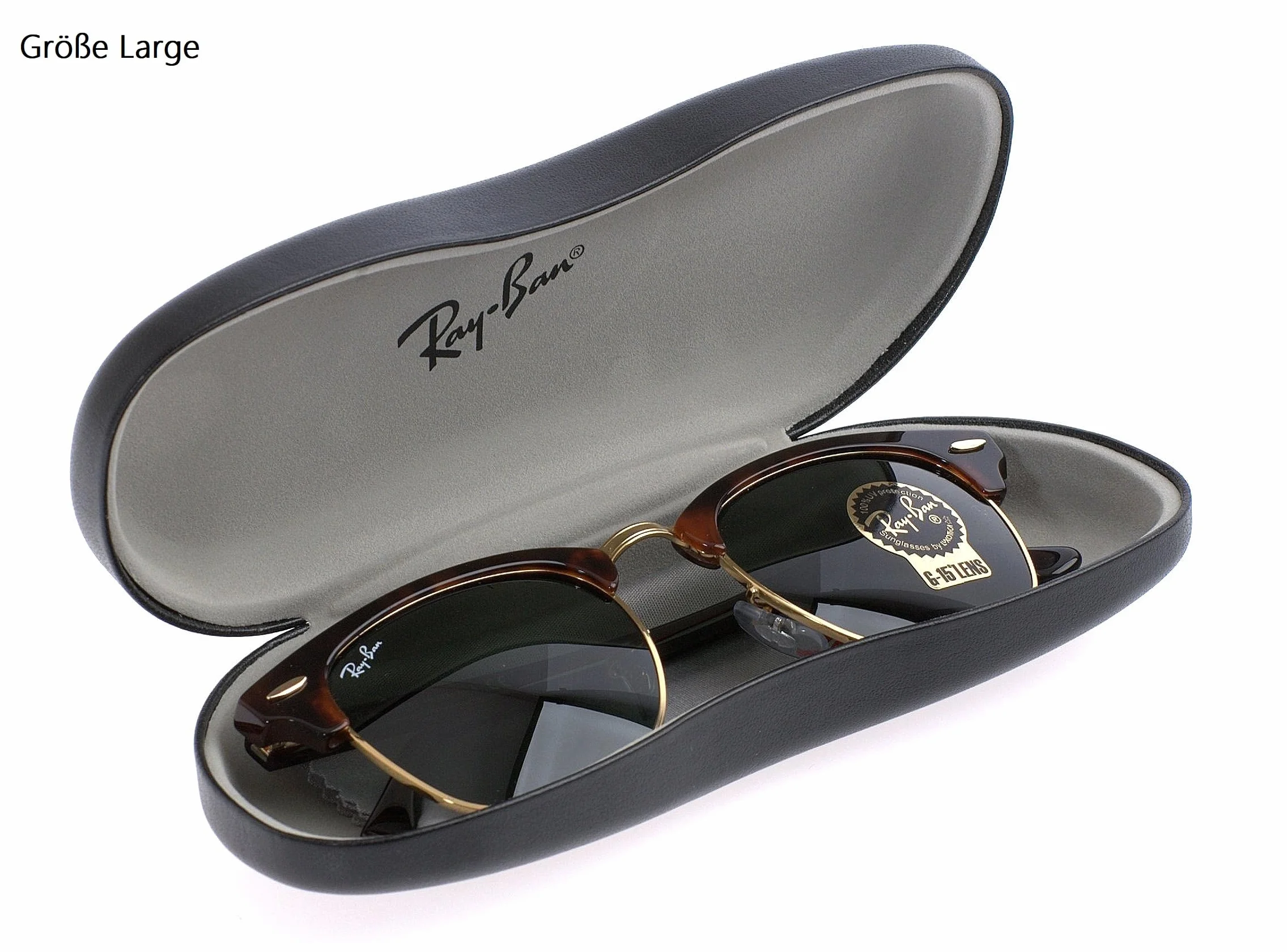 Ray-Ban Custodia rigida per occhiali con panno | 2 misure