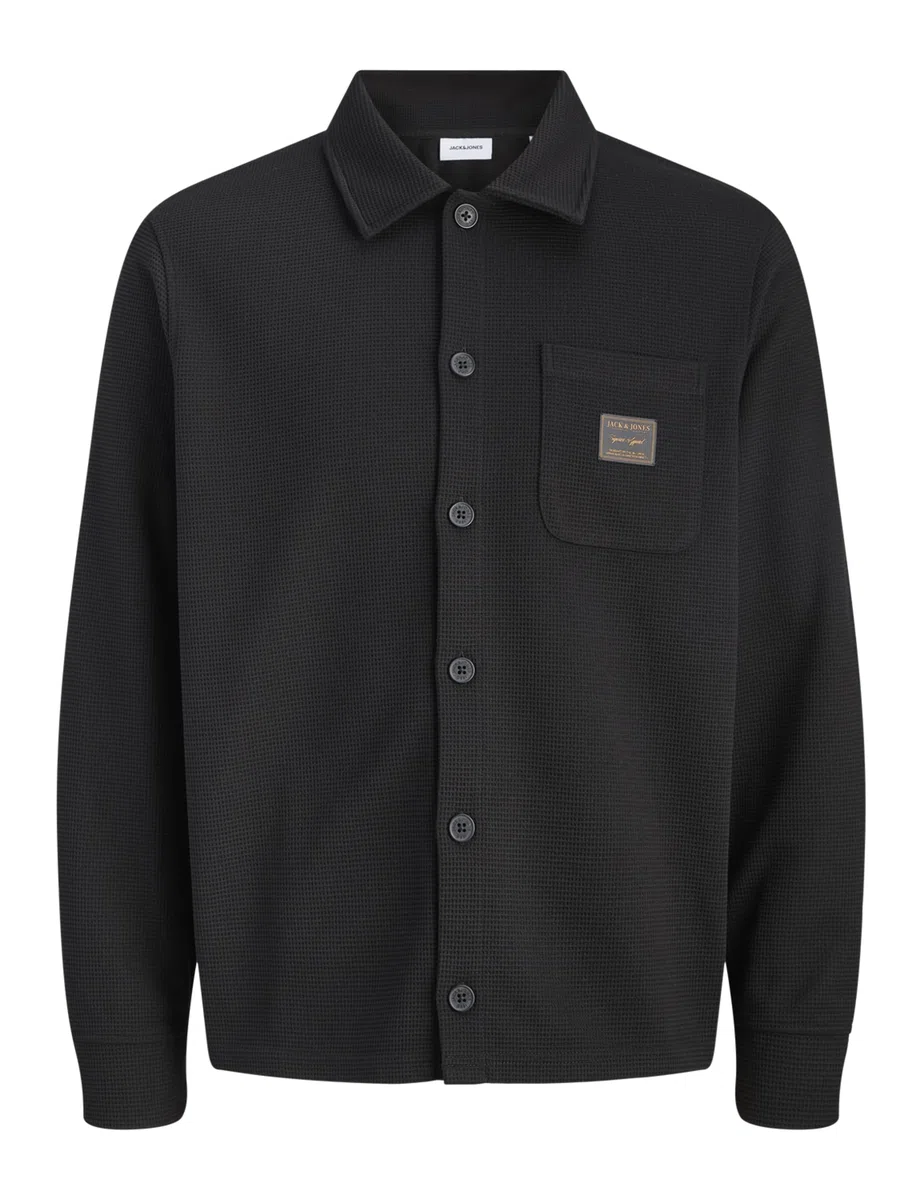 JACK & JONES Jjwaffle Daytona Sweat Overshirt Jjwaffle Daytona - Felpa Oversize Uomo (Pacco da 1)