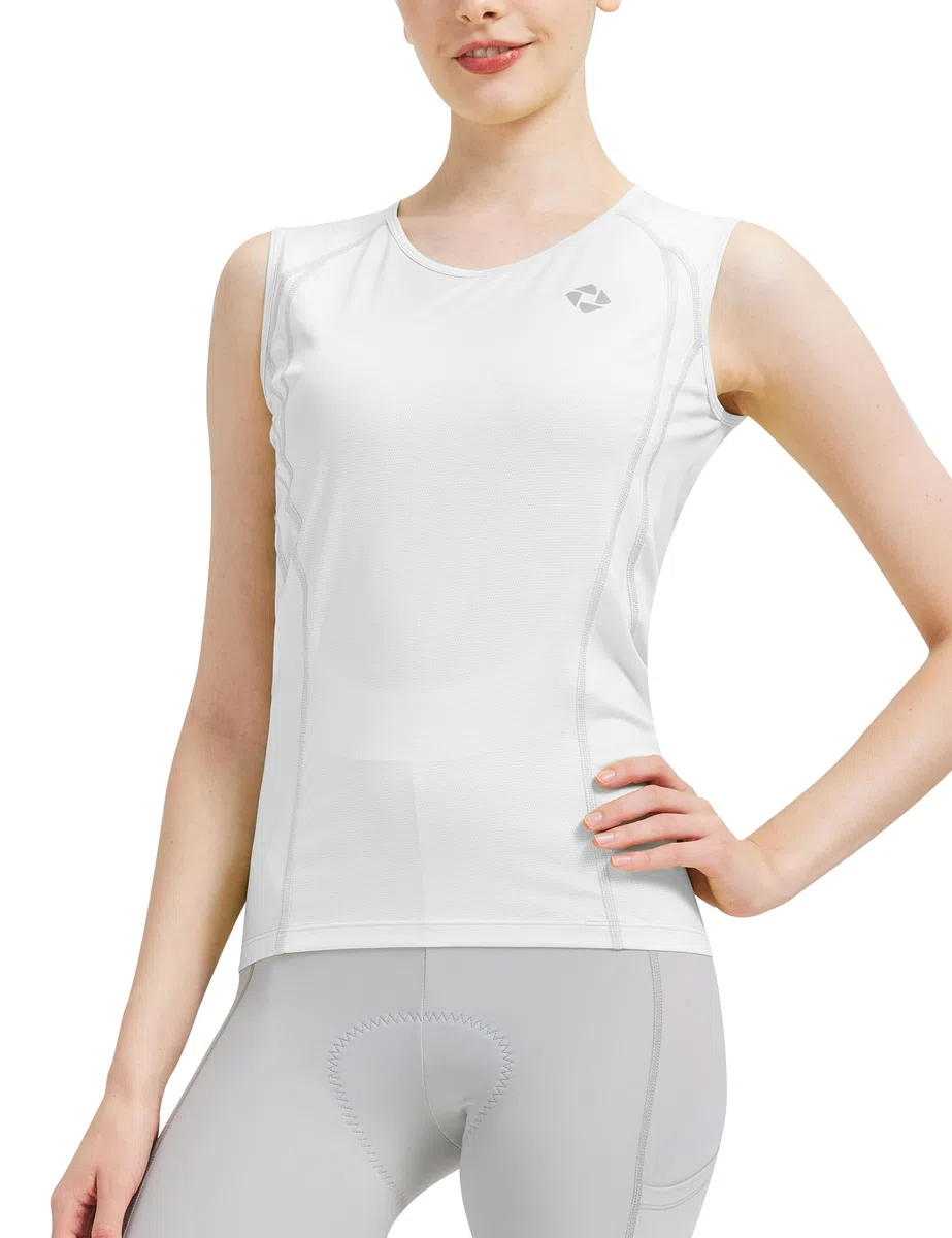 INBIKE Maglia Ciclismo Donna Senza Maniche Canotta Ciclismo Maglia MTB Traspirante Asciugatura Rapida Assorbente dal Sudore per Bici Corsa Yoga Fitness