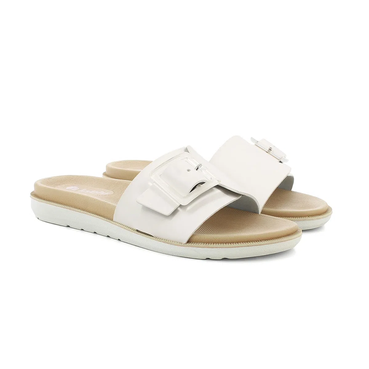 inblu Ciabatte Donna Colorate Con Fibbia Quadrata, Dual Density Sandali a ciabattaDonna