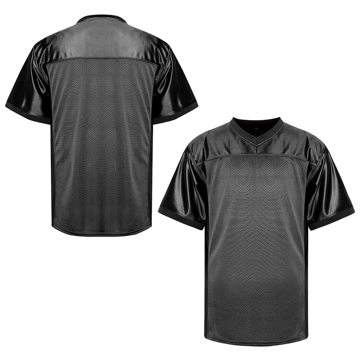 MESOSPERO Maglia da calcio vuota, da uomo, stile hip hop, anni '90, per feste, pratica, sport, t-shirt nera, bianca, rossa, verde, S-3XL