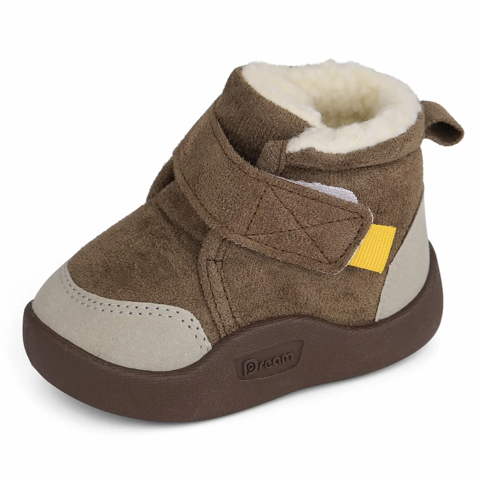 MASOCIO Stivaletti Neonato Neonata Invernali Scarpe Babbucce Bimbo con Suole Gomma Antiscivolo Taglia 18-23 EU