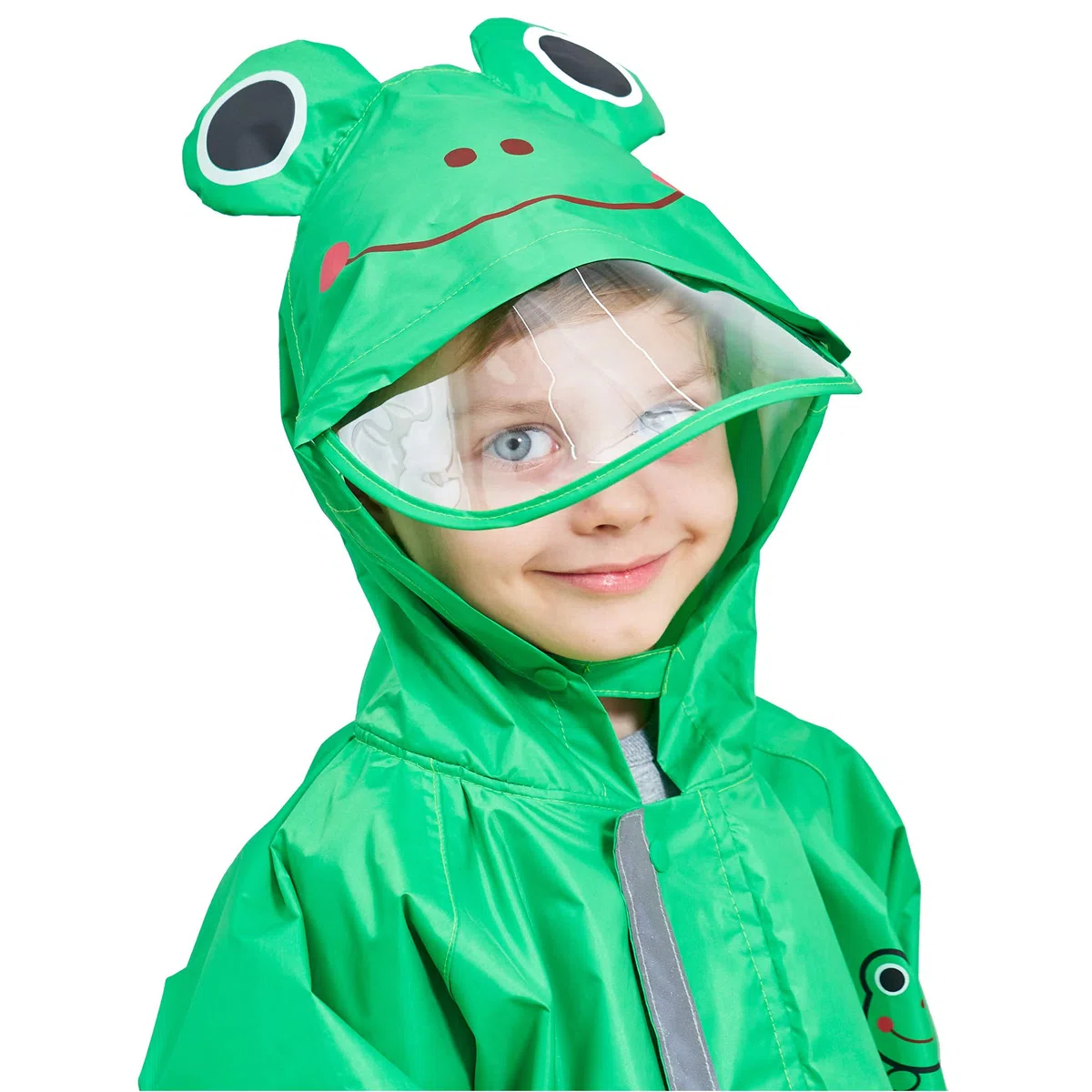 JinBei Impermeabile Bambino Pioggia Poncho Antipioggia Tuta Giacca Bambina Bambini Cappuccio Ragazze Ragazzi Animale Modello Portatile Jogging di Un Pezzo Impermeabili Unisex 3-10 Anni