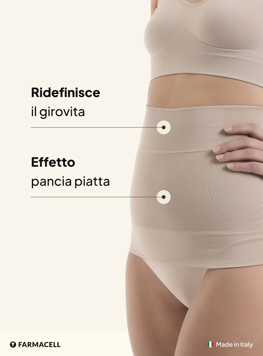 FarmaCell Pancera Contenitiva Donna, Fascia Contenitiva Pancia Piatta, Made in Italy, 605