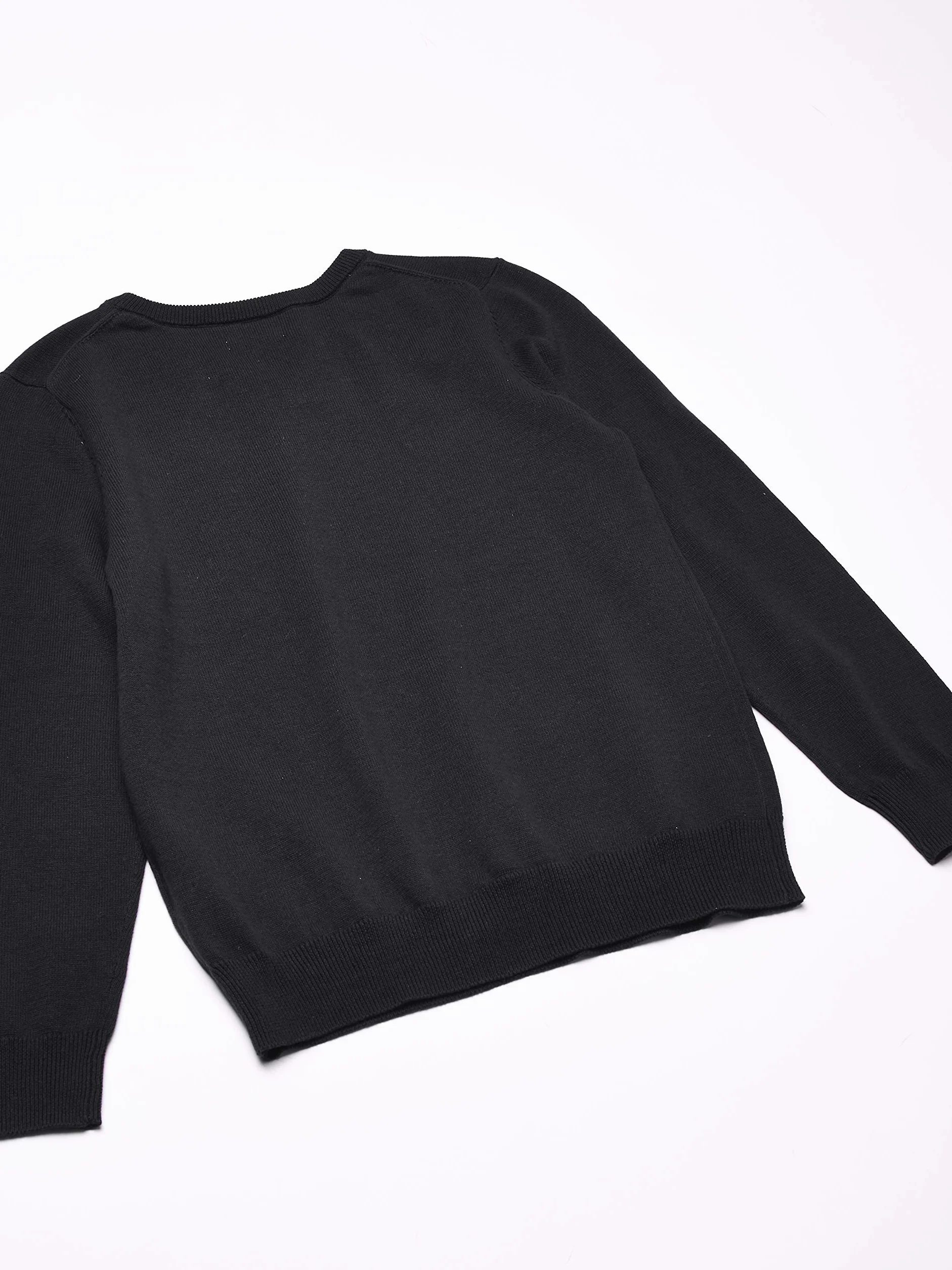 Amazon Essentials Unisex - Bambini e ragazzi Maglione con Scollo a v in Cotone in Stile Uniforme