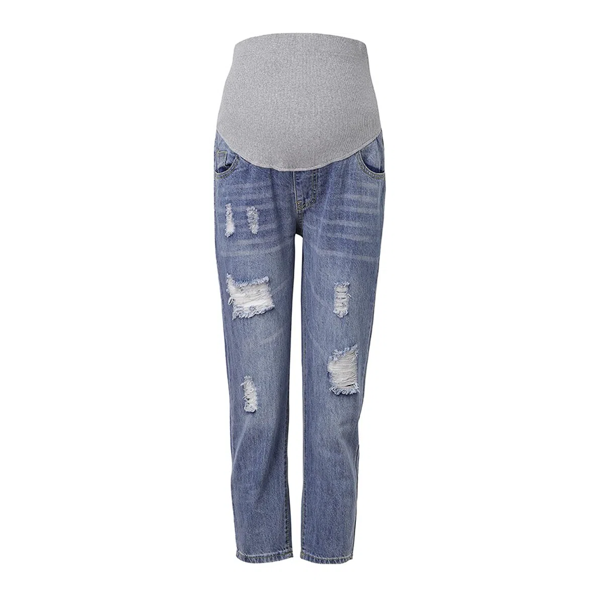 Jeans Premaman Donna Pantaloni Premaman Donna Estivi Donna Incinta Jeans Vita Alta Elastico Cintura maternità Pantaloni Casual Strappati Denim Pantaloni Leggins Premaman Donna Salopette Donna