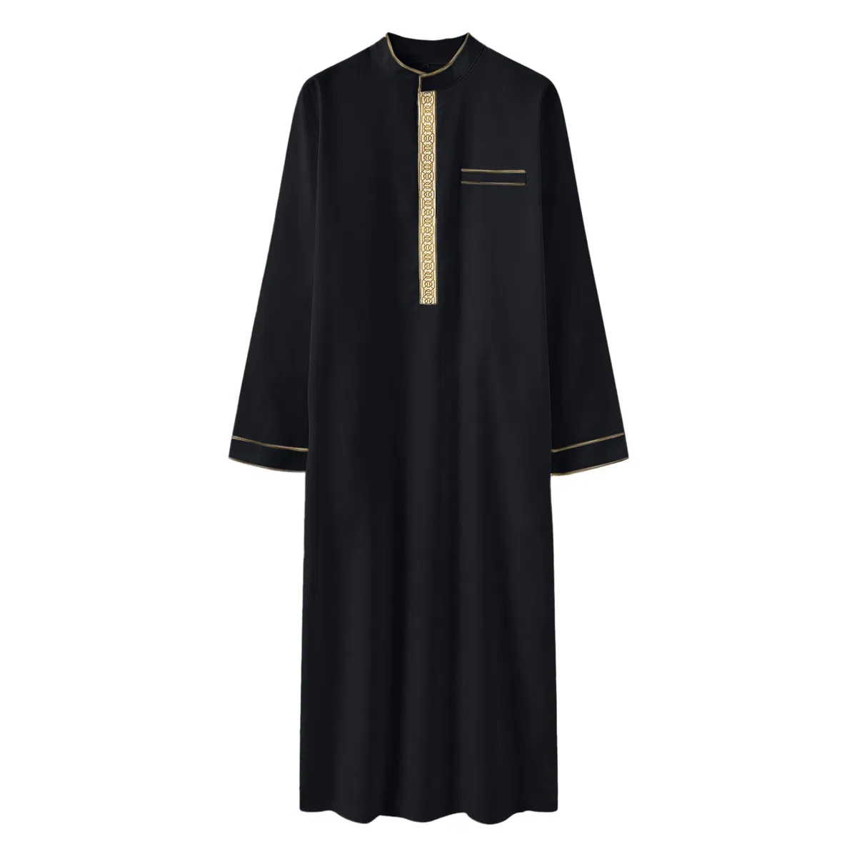 Generico Caftano Uomo Musulmano Abbigliamento Arabo Robe per Male Kaftan Abaya Islamic Thobe Maniche Lunghe Per Gli Uomini