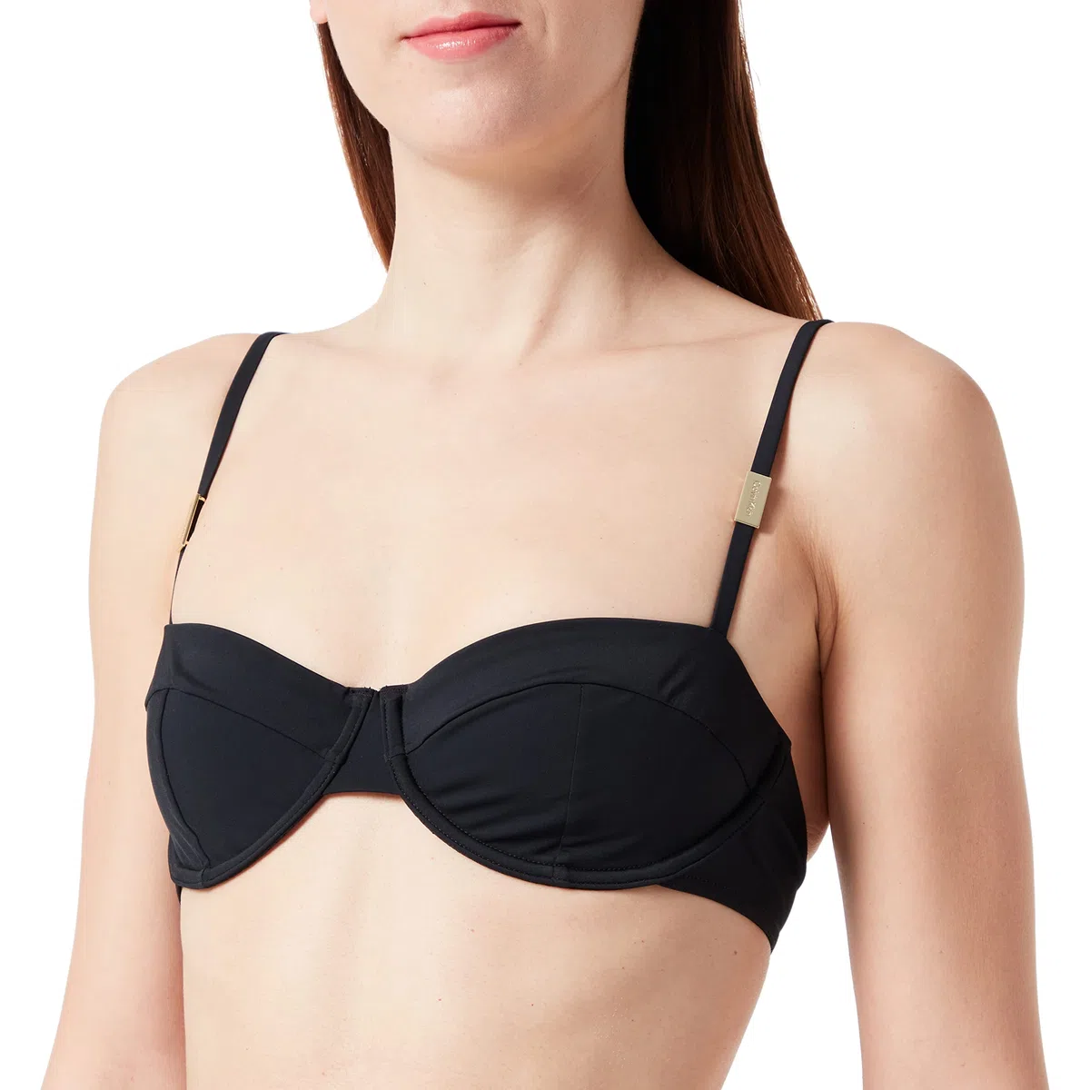 Calvin Klein Top Bikini a Balconcino Donna con Ferretto