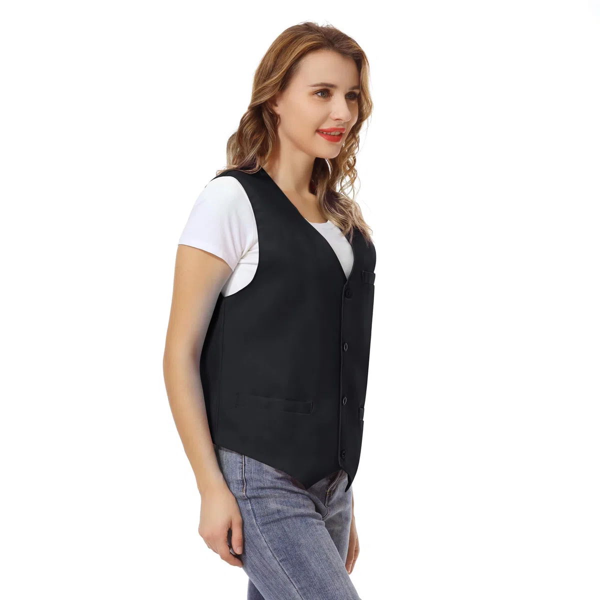 Top Tie Gilet unisex con bottoni Abbigliamento da lavoro Gilet uniforme