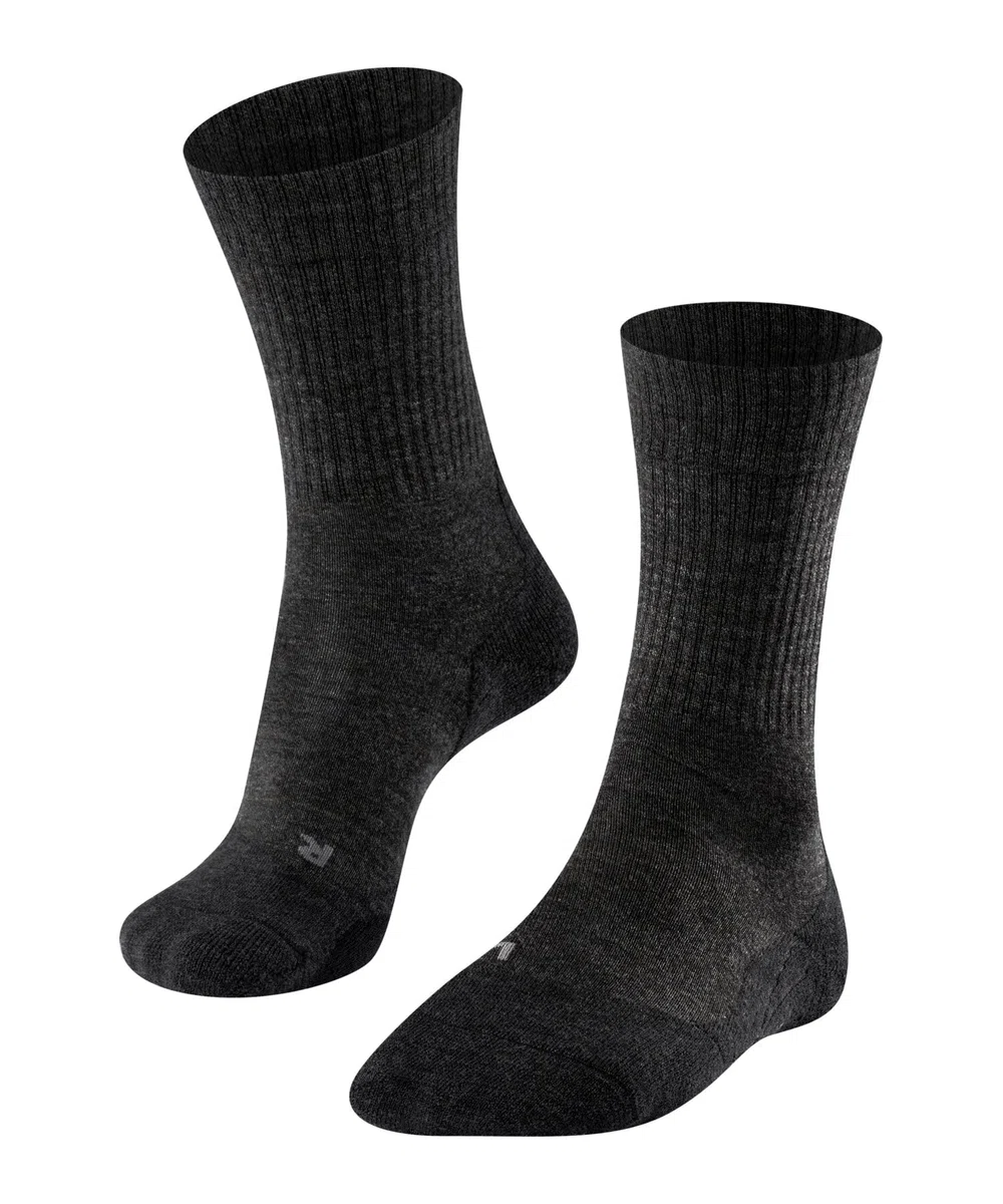 FALKE donna TK2 Wool calzini da escursionismo imbottitura media anti-vesciche calze da trekking calde termiche traspiranti asciugatura rapida termoregolanti antiodore lana filo funzionale 1 paio