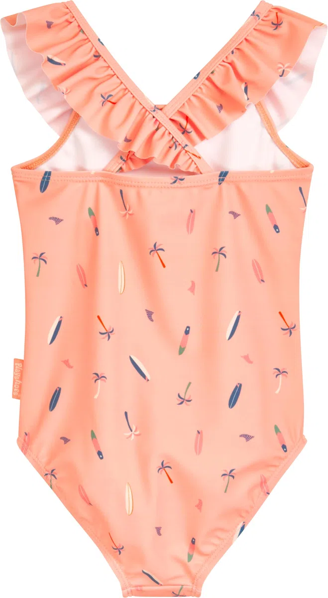 Playshoes Costume da Bagno per Bambina, tavola da Surf Rosa, 86-92