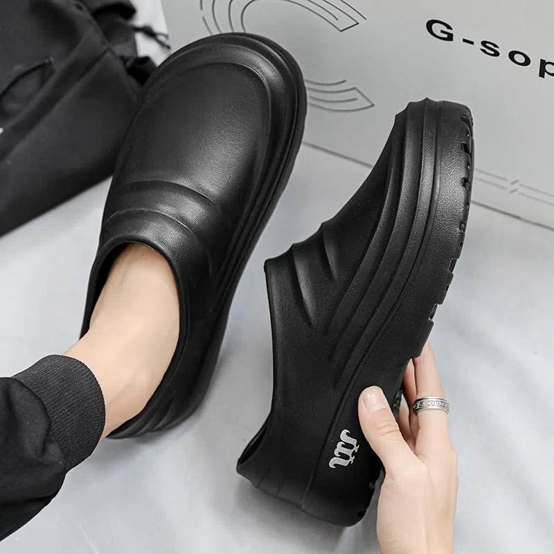 MEIAGDT Scarpe da Cucina Antiscivolo da Uomo e da Donna, Scarpe da Cuoco Resistenti all'olio e Impermeabili con Suola in Gomma Antiscivolo, Zoccoli da Uomo
