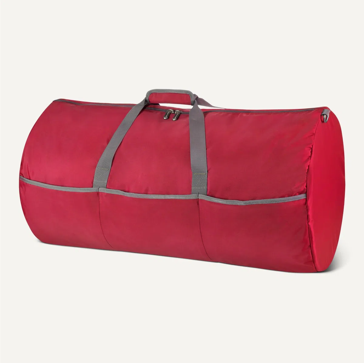 Amazon Essentials, Borsone Pieghevole Extra Large in Nylon da 82,3 cm per Viaggio/Conservazione con Tasche con Cerniera,150 L, Capacità 22,7 kg, Rosso (in Precedenza Amazon Basics)