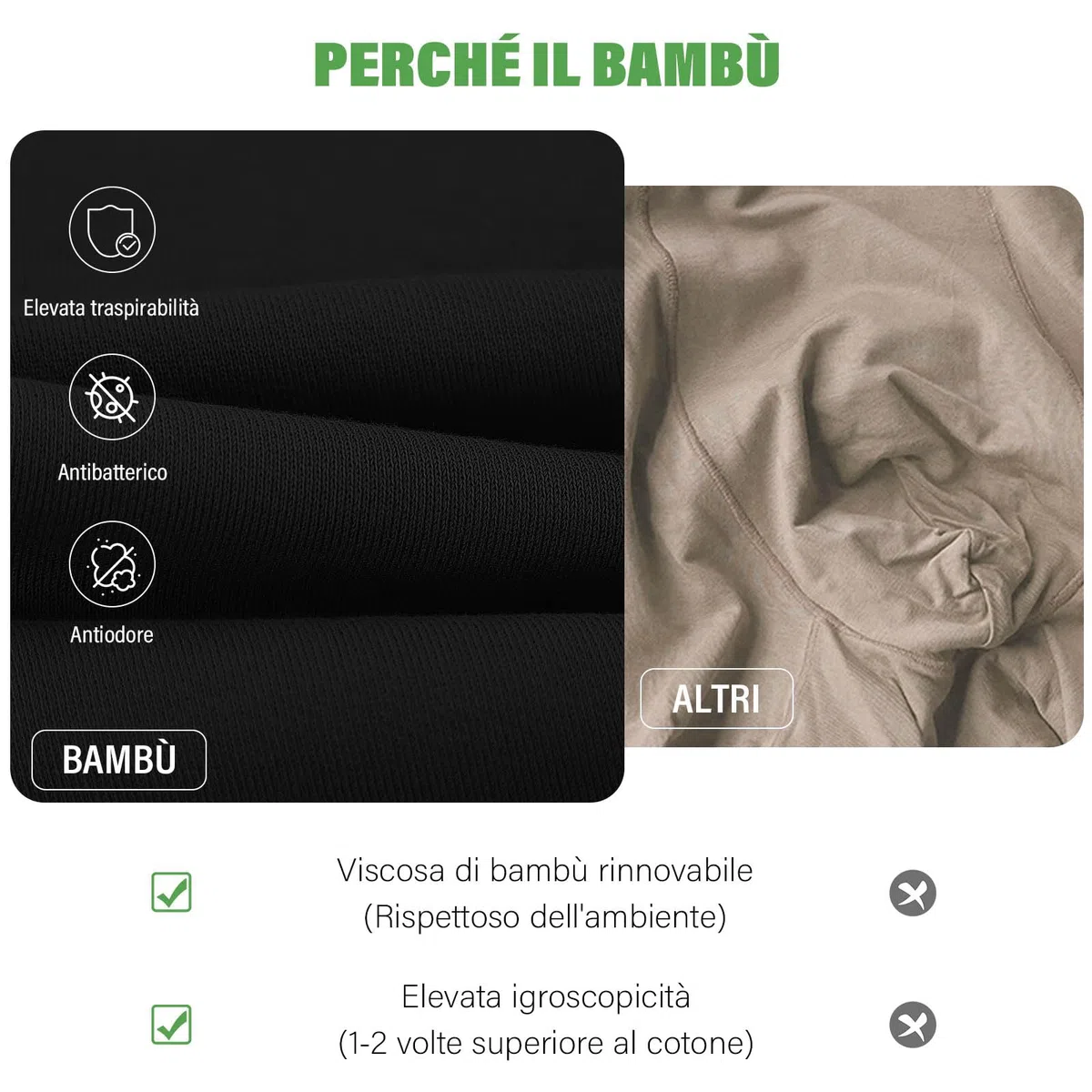 ZAKASA bambù Boxer Lunghi Uomo: Mutande Uomo Boxer Aderenti Senza Etichette Morbidi Traspiranti per Ufficio Palestra Quotidiano Pacco da 6