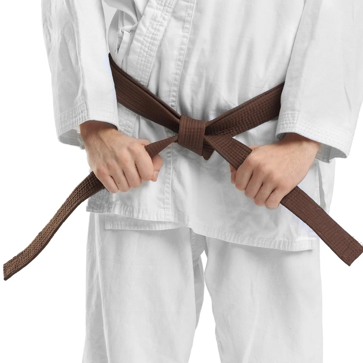 PATIKIL Cintura di Rango Colorata Taekwondo 1,6" x11,2 Piedi 3,4m, Cintura da Karate Judo Arti Marziali in Cotone per Insegnamento Allenatore, Marrone