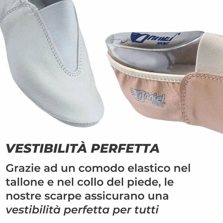 Anniel 2038 Scarpe da Ginnastica Artistica in Pelle. 100% Made Italy