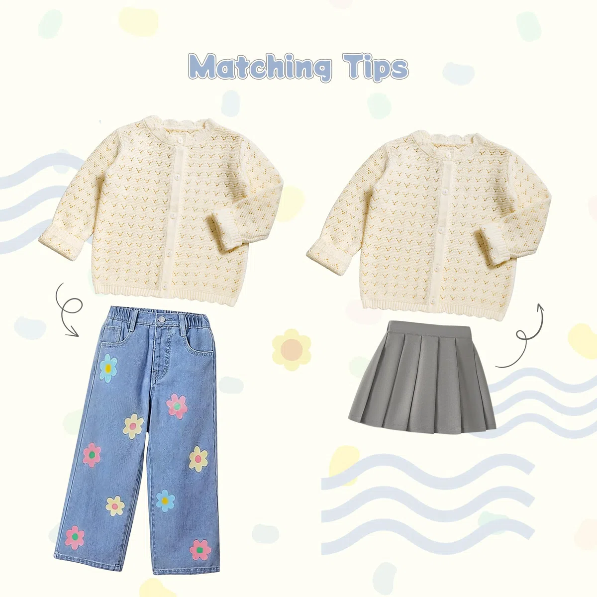 Miipat Bambino Ragazza Cardigan Maniche Lunghe Pulsante Solido Colore Maglieria Maglione per Bambina Casual Vestiti Bambini Neonato
