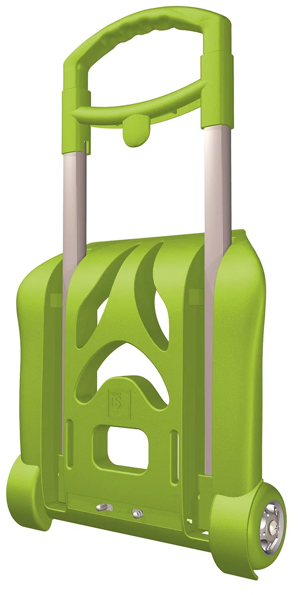 SJ GANG STYLE JAM GANG Carrello Easy Trolley Junior Pieghevole, Verde, Porta Zaino, Per bambini, Scuola e tempo libero, Viaggi