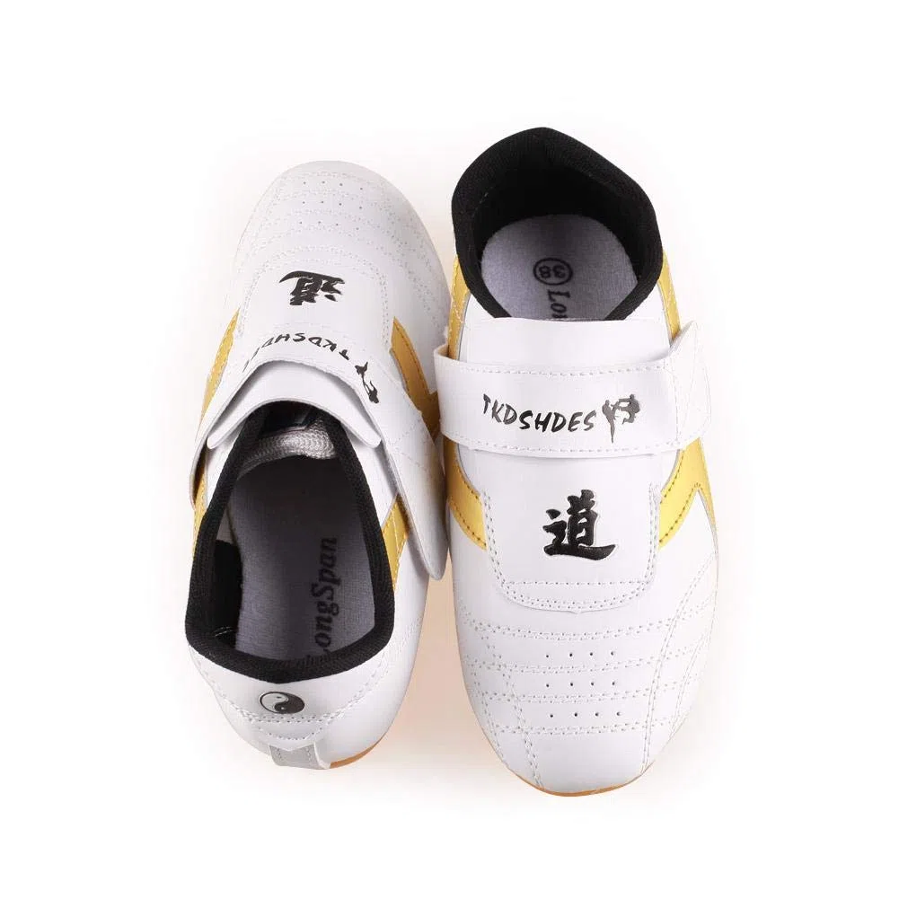 Scarpe Taekwondo Unisex, PU Suola in Pelle Morbida Taekwondo Scarpe per Ginnastica Taichi Boxe Karate Kung Fu