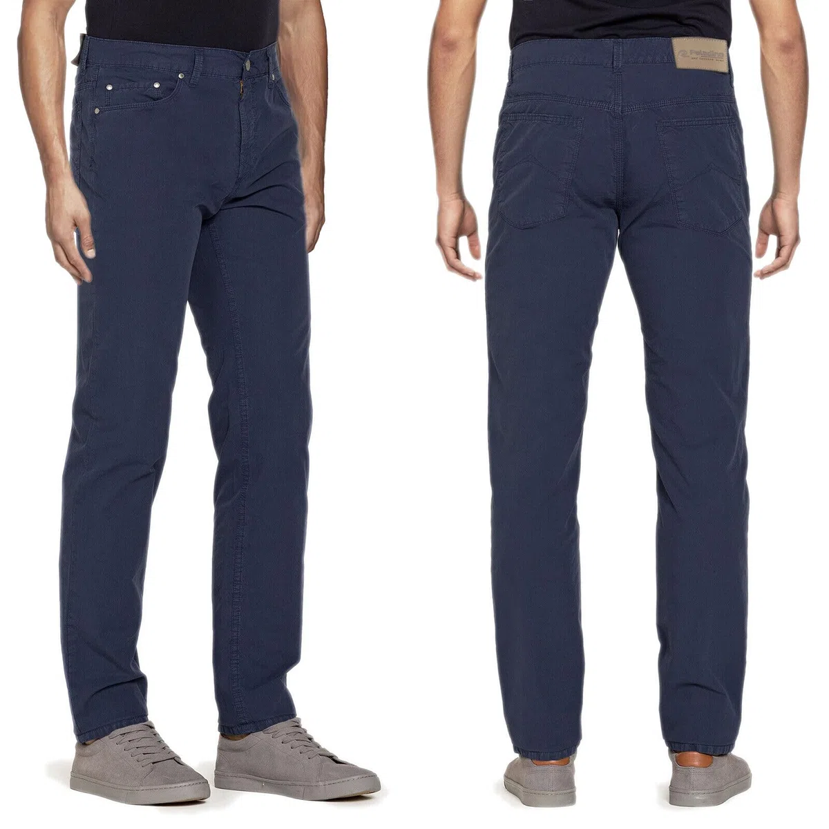Pantalone Uomo Estivo Cotone Leggero Elasticizzato Jeans Regular Fit 5 Tasche
