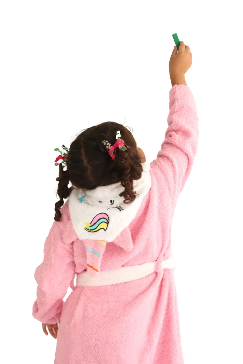 LEBENGOOD - Accappatoio bambina, bambino, Ragazze Cotone: Ragazza, Bambini - 100% Cotone OEKO-TEX,2 tasche, cappuccio