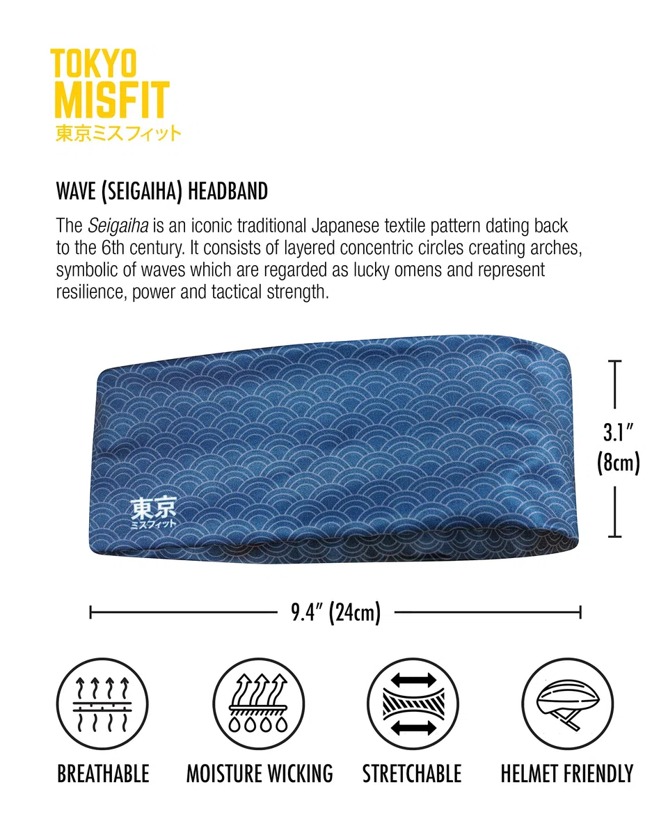 Japanese Headbands for Men & Women, Sweat Band, Workout, Yoga, Fashion, Running, Sports, Basketball, Bandana
