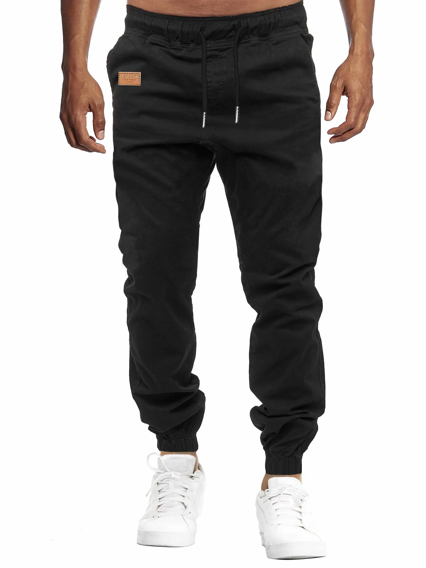 Pantaloni Jogging Uomo Pantaloni Casual Cotone Pantaloni Sportivi con Elastico in Vita con Tasche S-XXL