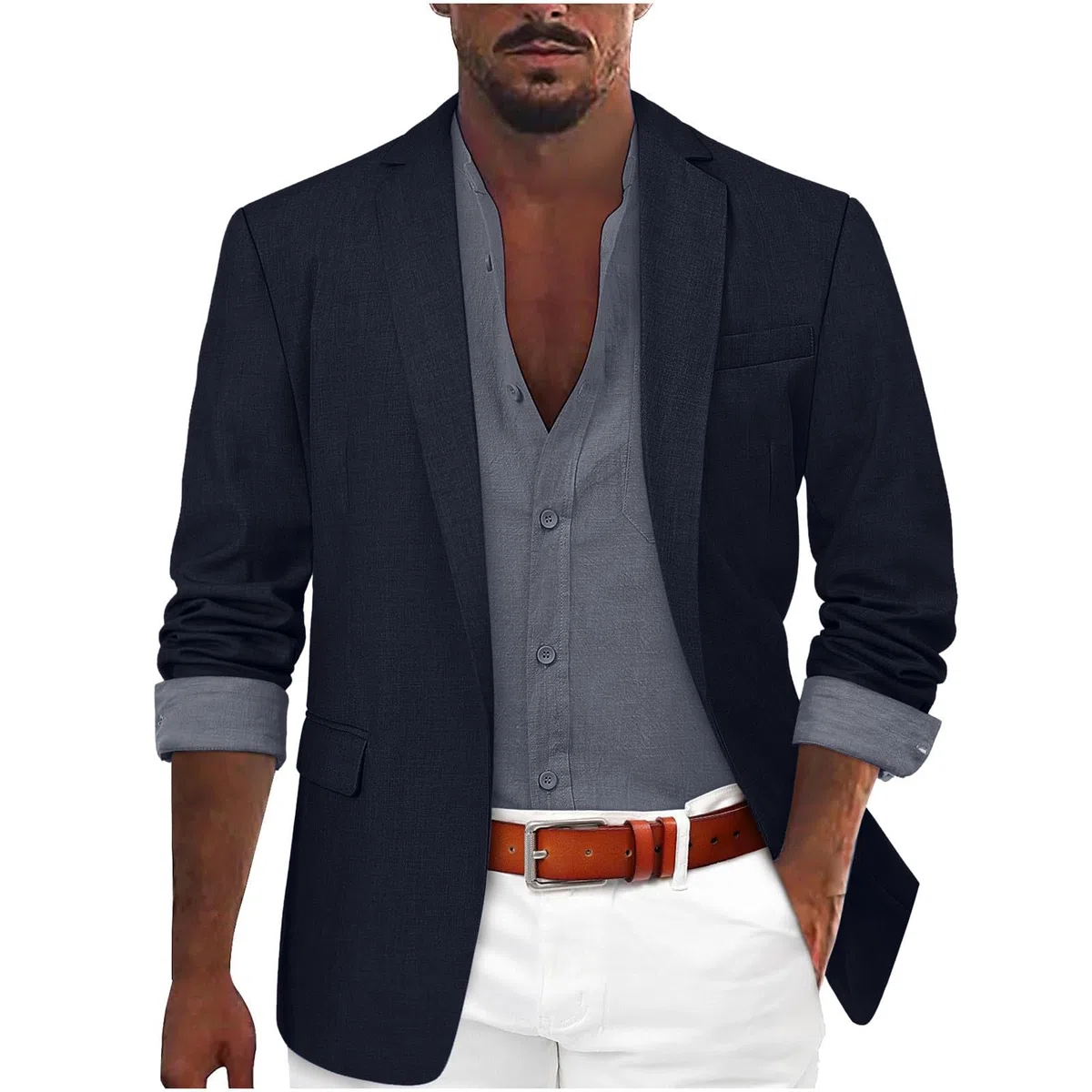 Uomo Regular Fit Tuta Giacca 1 Bottoni Tempo Libero Per Uomini Giacca Classica Per Matrimonio Affari Giacca