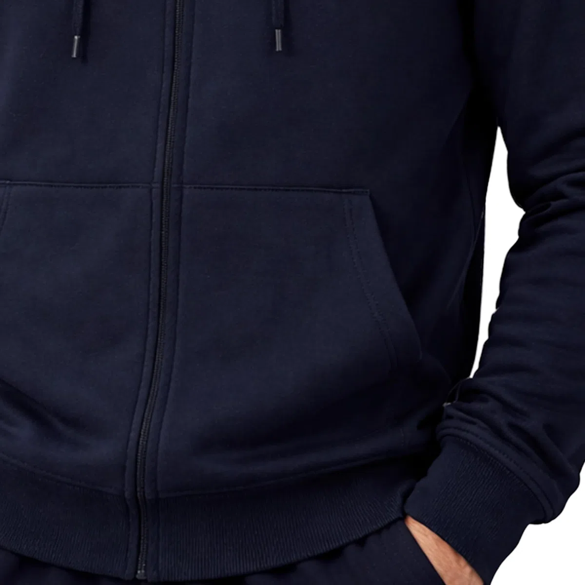 Umbro - Felpa da Uomo in Cotone Leggero con Cappuccio e Cerniera Full Zip, Sportiva, Casa, Palestra, Jogging, Tempo Libero