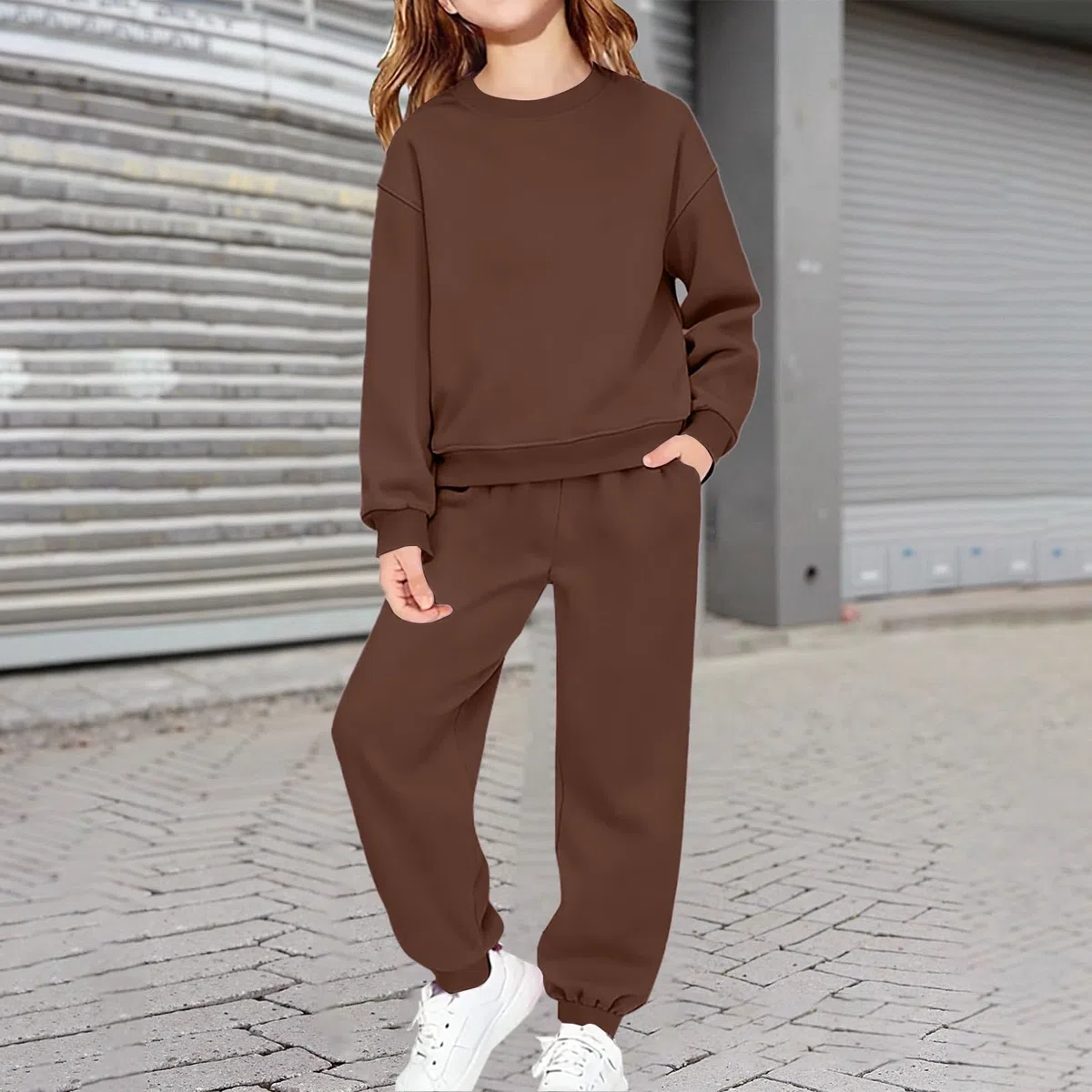 Tuta per bambini Set completo Ragazze Ragazzi Felpe a maniche lunghe e pantaloni della tuta da jogging 2 pezzi tuta ragazzi casual abbigliamento sportivo