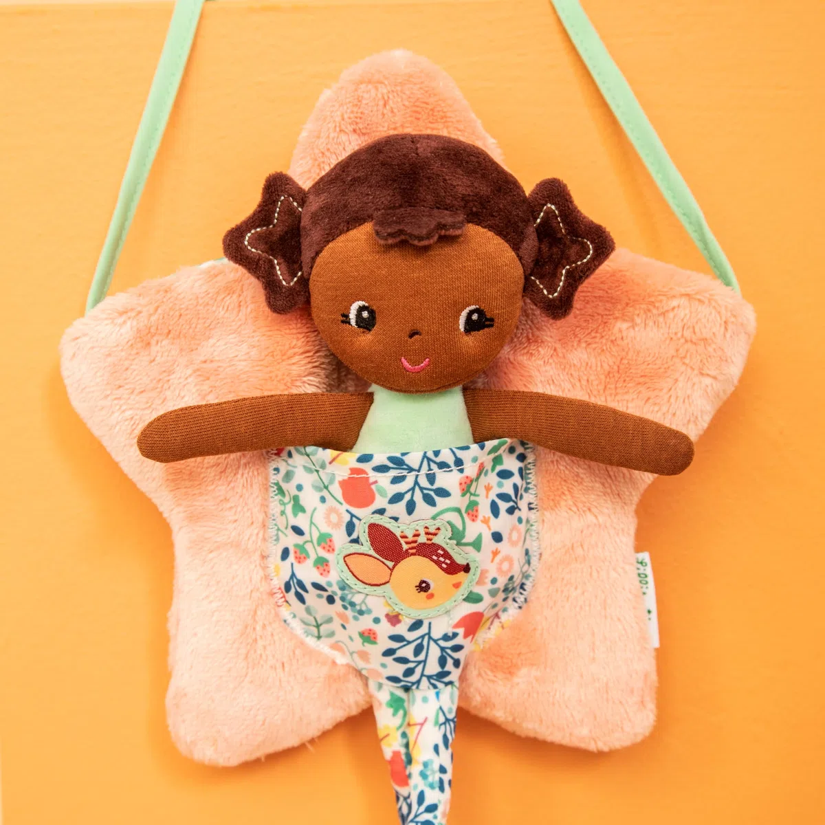 LILLIPUTIENS - Borsa per Bambini + Bambola Inclusa - La mia Prima Borsa a Tracolla - A Forma di Stella - Sviluppa l'immaginazione - Dimensioni 22x26 cm - da 12 Mesi
