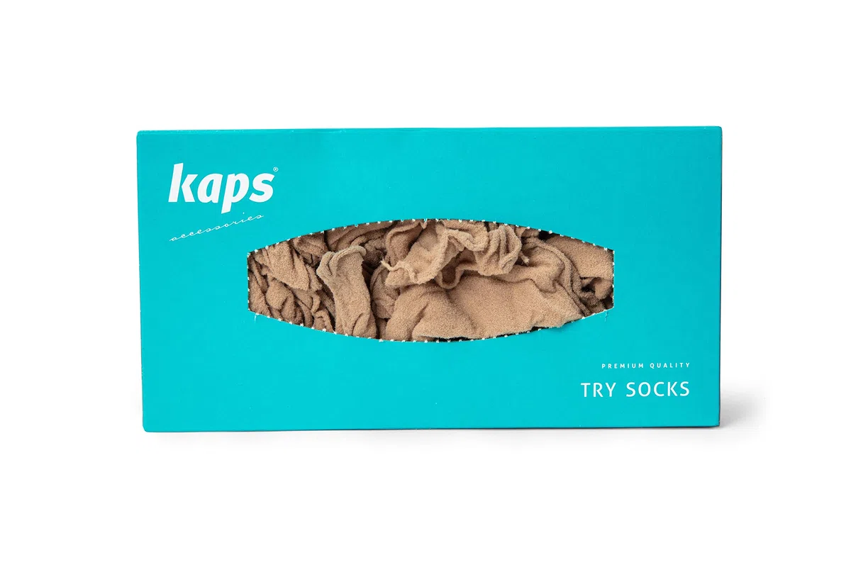 Kaps Calze Prova, Calze Igieniche Ideale per Provare le Scarpe, Confezione di Calze Usa e Getta, 72 Paia di Calze 20 Denari Taglia unica in Nylon