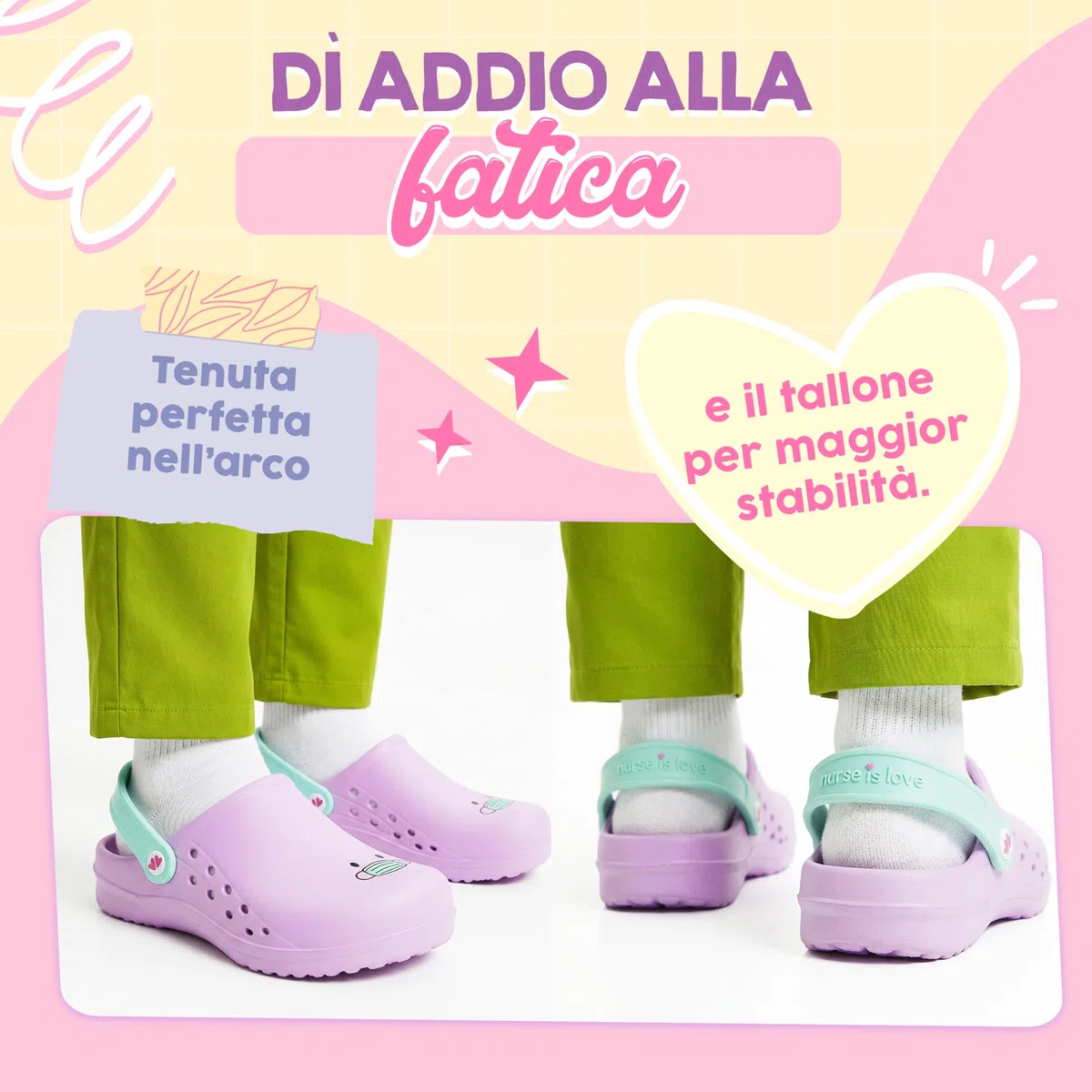 Nurse is Love Sabots Femme - Sabots Eva Légers, Chaussures Casual Mode | Cadeau Original pour Elle | Design Amusant - PT IT