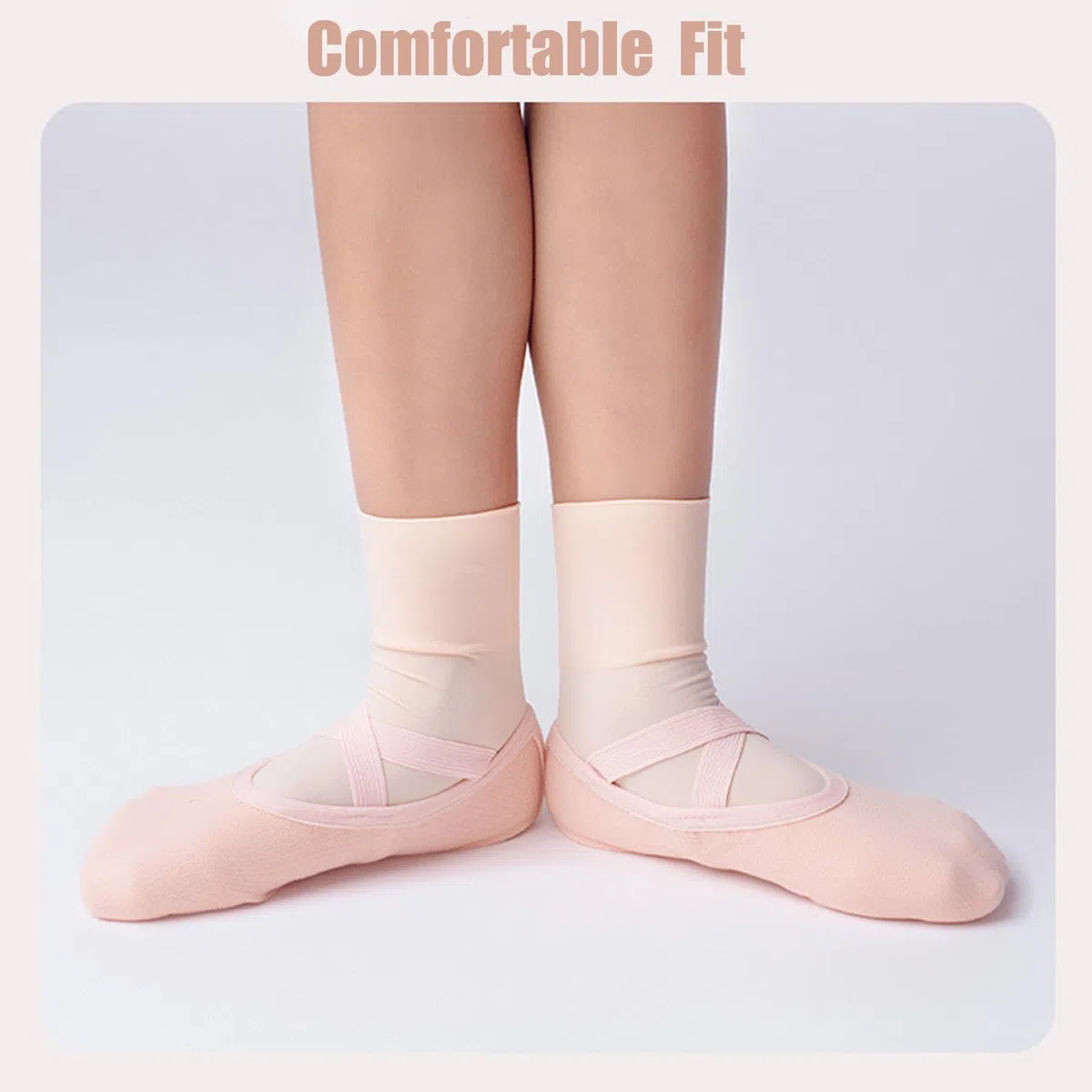 Calzini da danza per ragazze, confezione multipla da 3/5 paia di calzini da danza per bambini, senza cuciture, morbidi e traspiranti