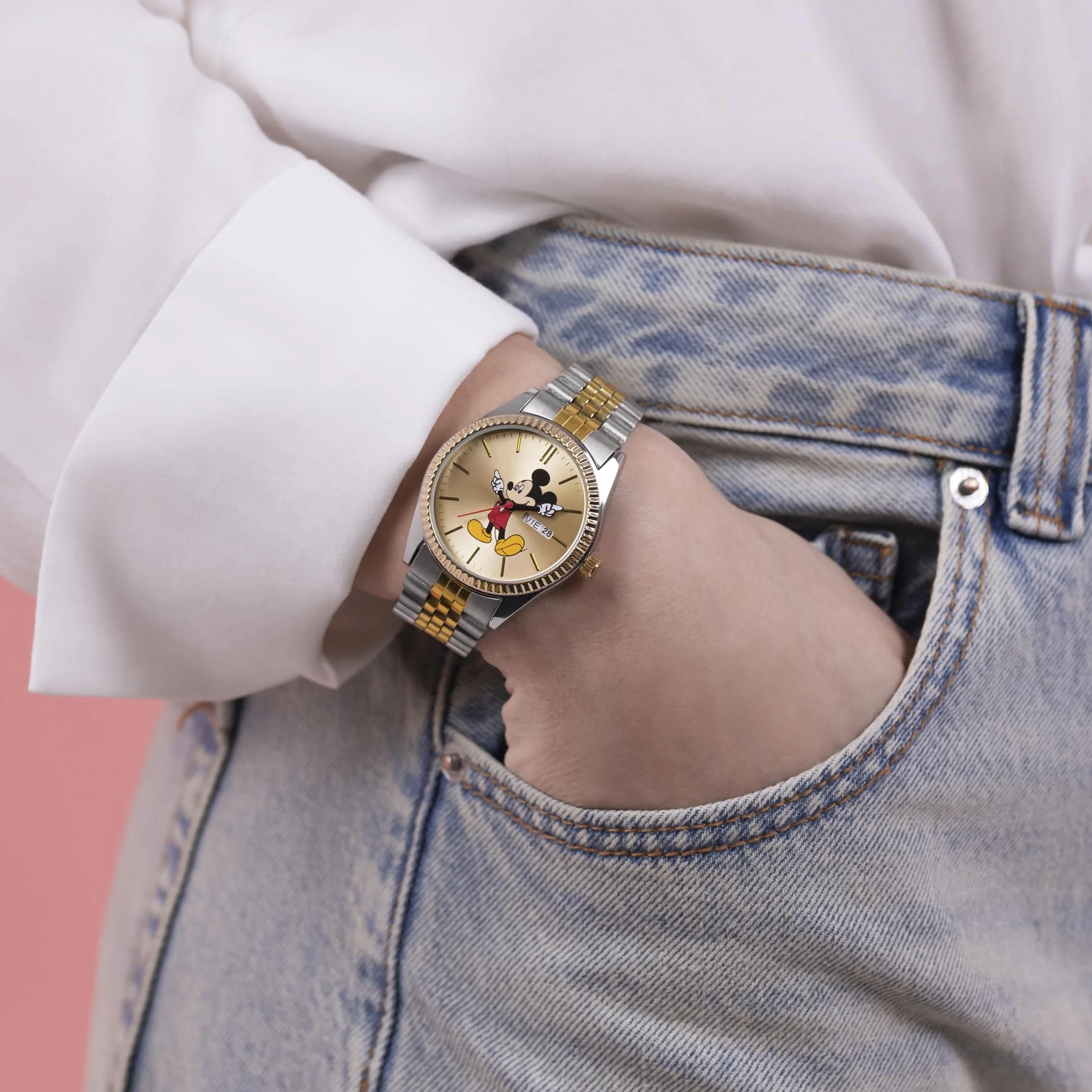 Disney Mickey Mouse MK8185 - Orologio da polso bicolore per bambini