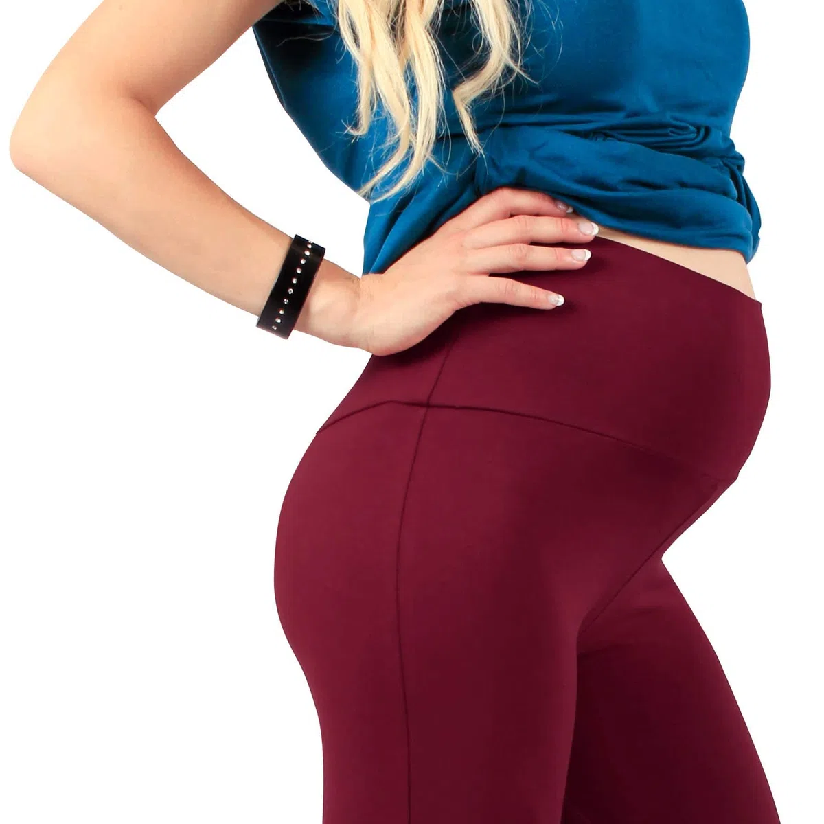 Paris - Leggings Premaman Coprenti, Morbido Cotone Elasticizzato, Ottima vestibilità, Tanti Colori, Lungi Fino alla Caviglia - Made in Italy