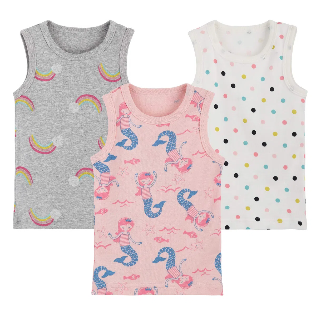 Ragazzi Canottiere Bambino Bambini Cotone Cartone Animato Canotte 3 Pezzi