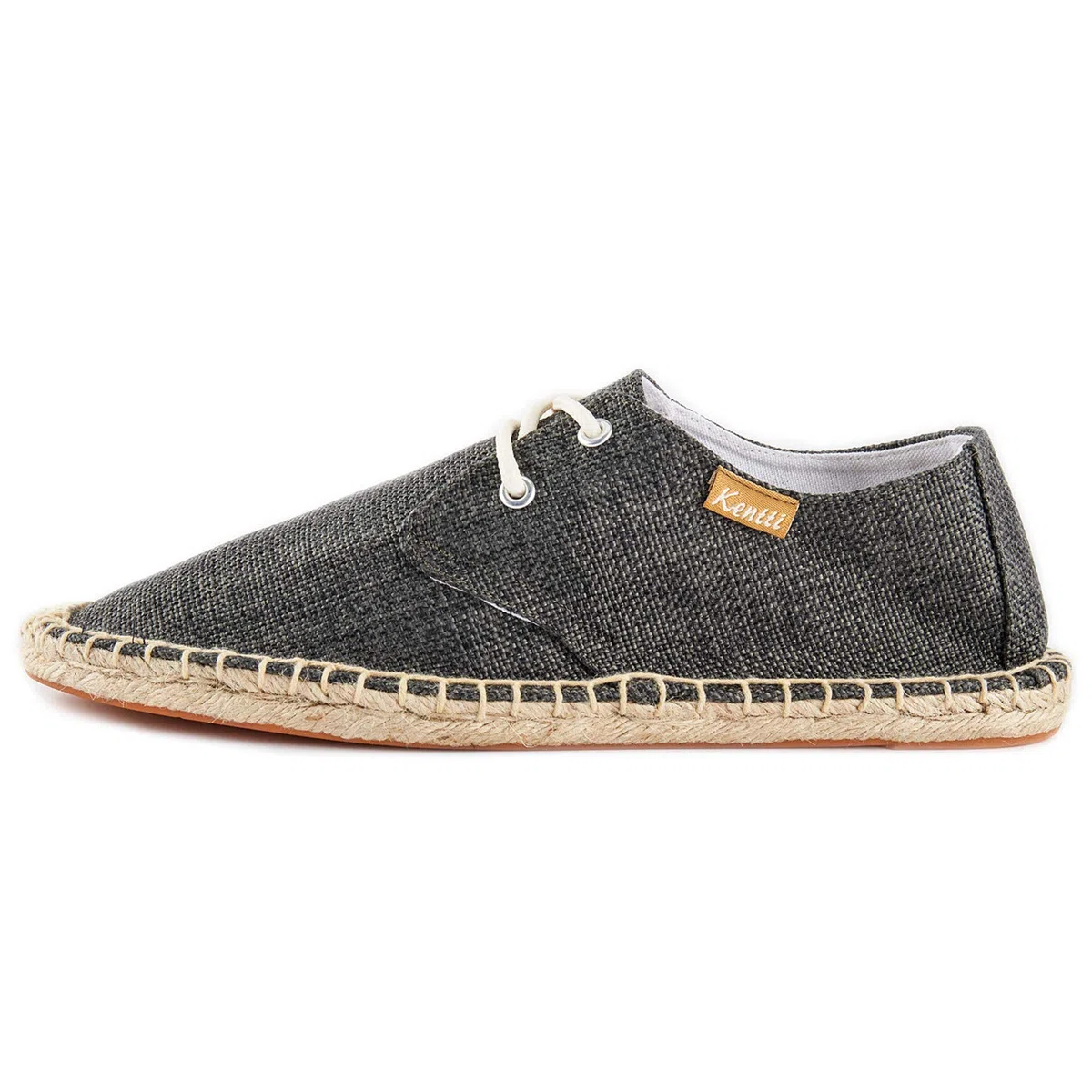 Uomo Lace Up Casual Canvas Slip on Espadrillas Piatte