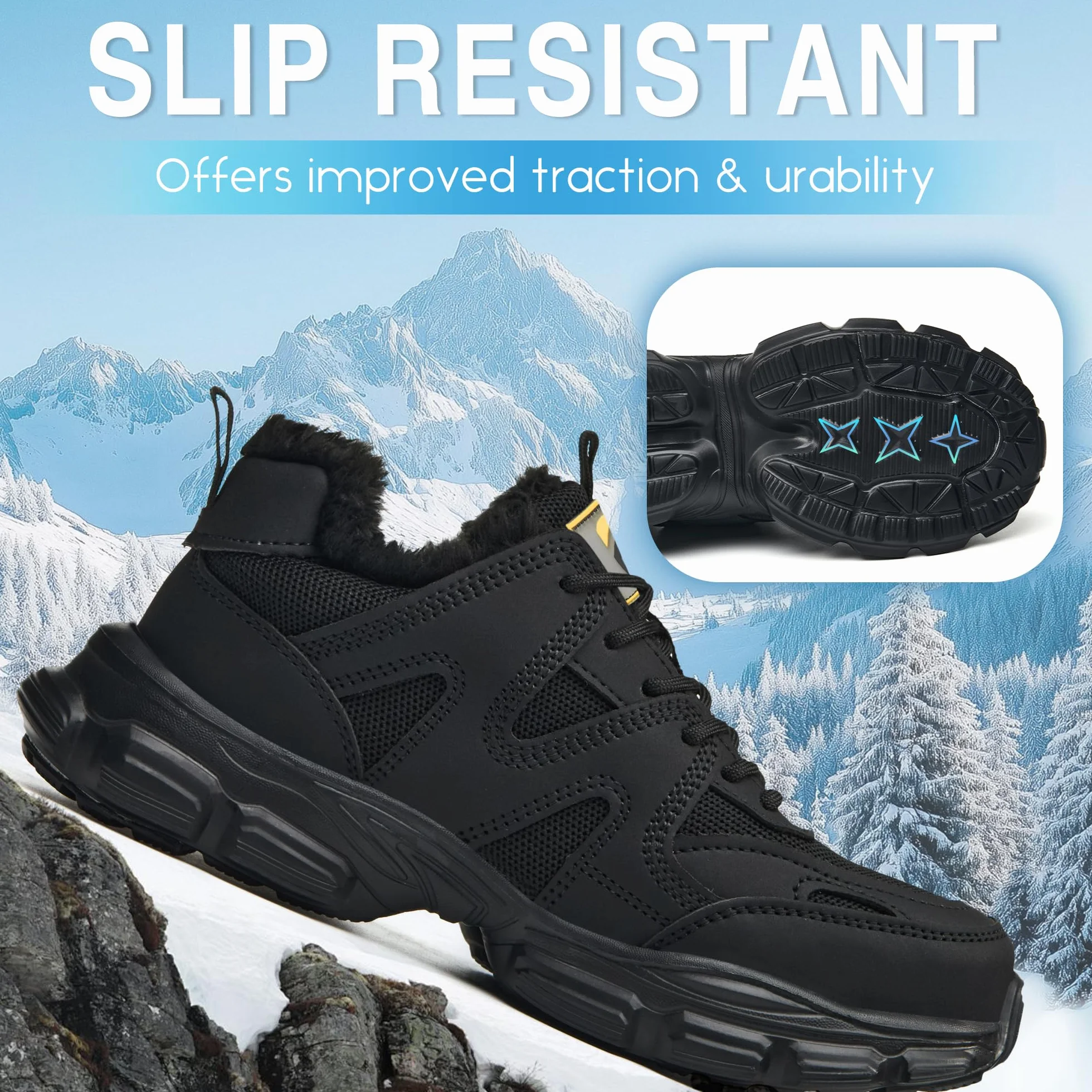 KOIFISH Scarpe Antinfortunistiche Donna Invernali Impermeabile Scarpe da Lavoro con Punta in Acciaio Comode Freddo Scarpe di Sicurezza