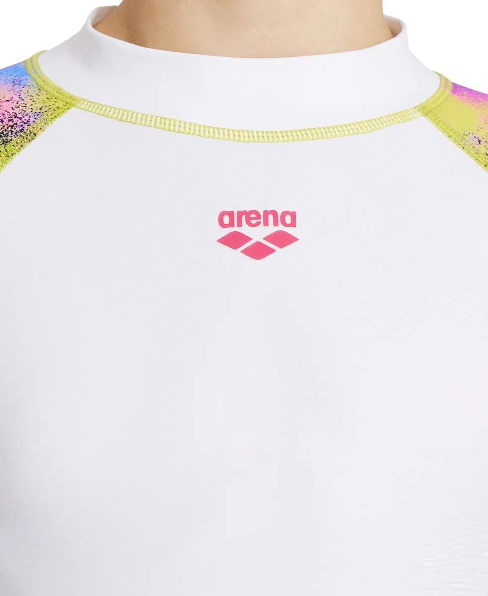 ARENA G Rash Vest L/S Allover Rash Guard Bambine e Ragazze (Pacco da 1)