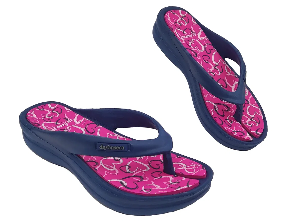 de fonseca Ischia Super Ciabatte Donna Infradito, Ciabatta in Gomma per Casa, Mare e Spiaggia FlipFlop Estive con Zeppa