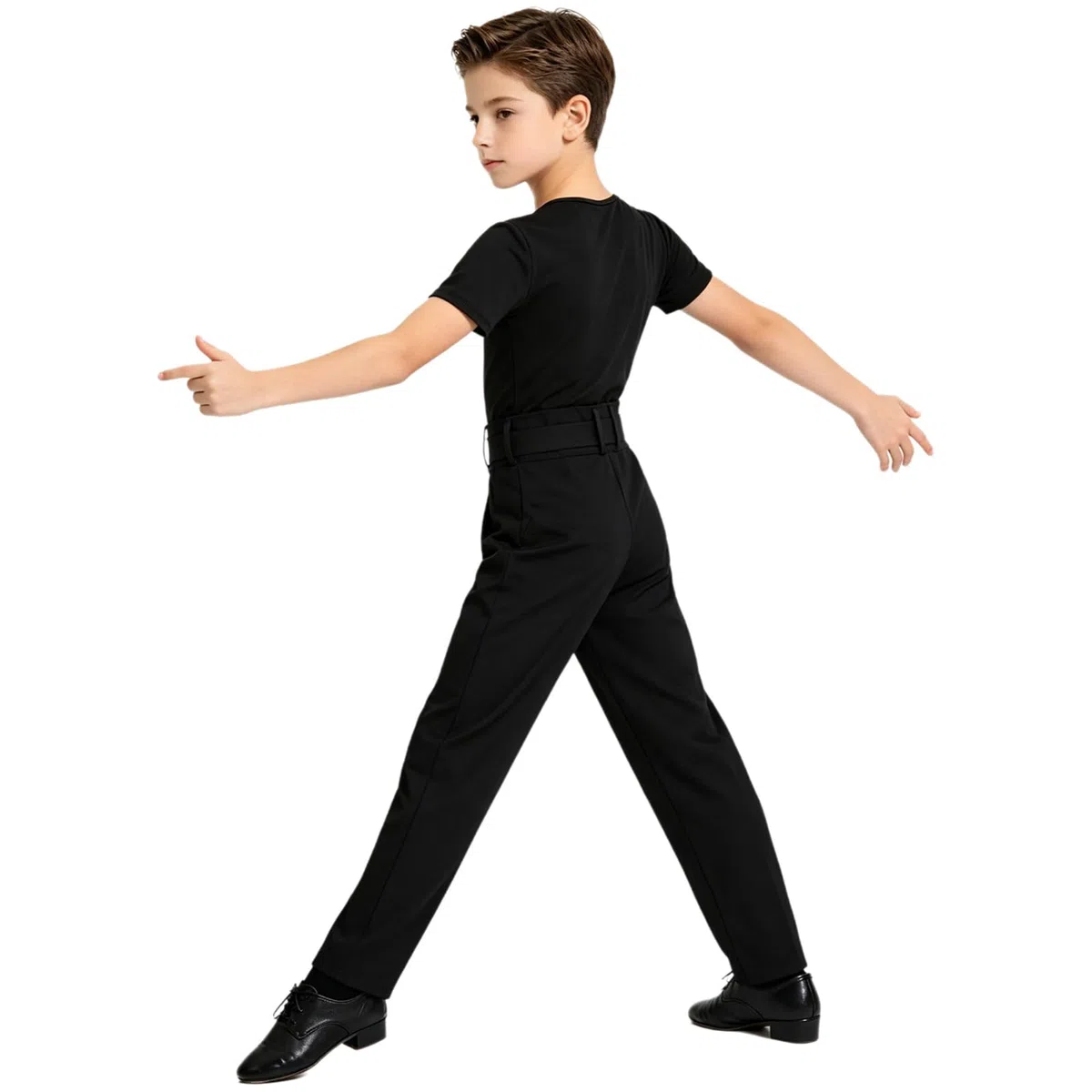 iEFiEL Bambini Camicia Da Ballo Latino Abbigliamento La Danza Salsa Set Camicia E Pantaloni Danza Camicie La Latina Ragazzi Cha-Cha