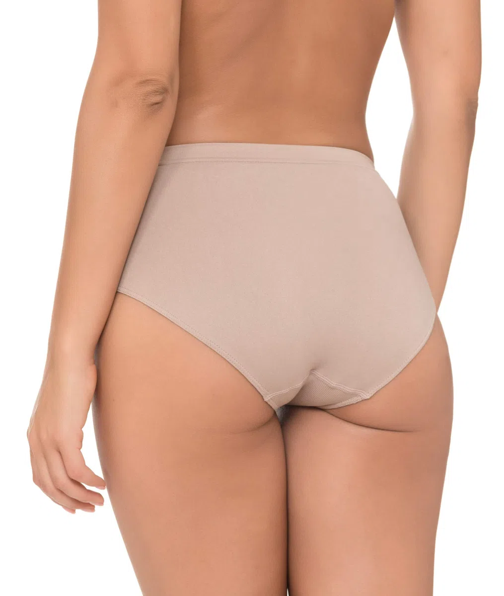 Channo Mutandine Classiche da Donna in, Senza Cuciture con Effetto Invisibile, Vita Alta, Colore Unito